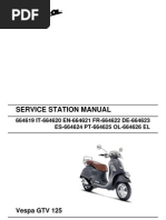 Vespa GTV125 Workshop Manual