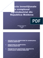 Proiecte Investitionale În Complexul Agroindustrial Din Republica Moldova