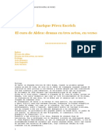 Un Cura de Aldea - Drama E3 Actos - Enrique Pérez Escrit