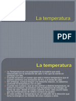 La Temperatura