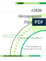 iGEM Sponsorship Package