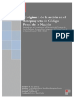 Regulación Del Régimen de La Acción Penal en El Anteproyecto PDF