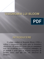 Taxonomia Lui Bloom 

