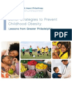 Donor Strategies to Prevent Childhood Obesity