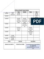 Pfg-Securus Training Schedule