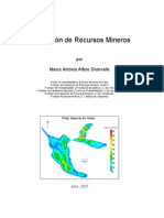 Estimacion de Recursos Mineros Prof Alfaro Marcos