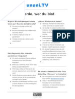 Checkliste: Wer Bist Du?