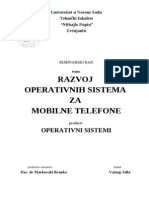 Seminarski Razvoj Operativnih Sistema Za Mobilne Telefone