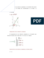 Operaciones de Número Complejo