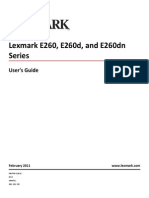 Lexmark e260dn Guide