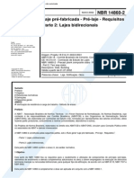 NBR 14860-2 - 2002 - Laje Pré-Fabricada - Pré Laje - Requisitos Parte 2 - Lajes Bidirecionais