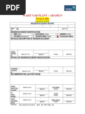 Incident Report