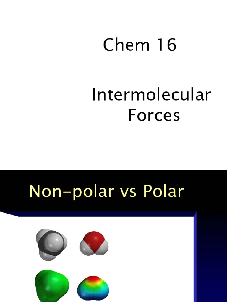 Intermolecular Forces of Attraction | Intermolecular Force | Chemical