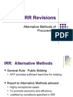 Revised IRR RA 9184 (Alternative Modes)