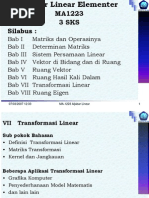 Download Bab VII Transformasi Linear by Alip Purnomo SN21377284 doc pdf