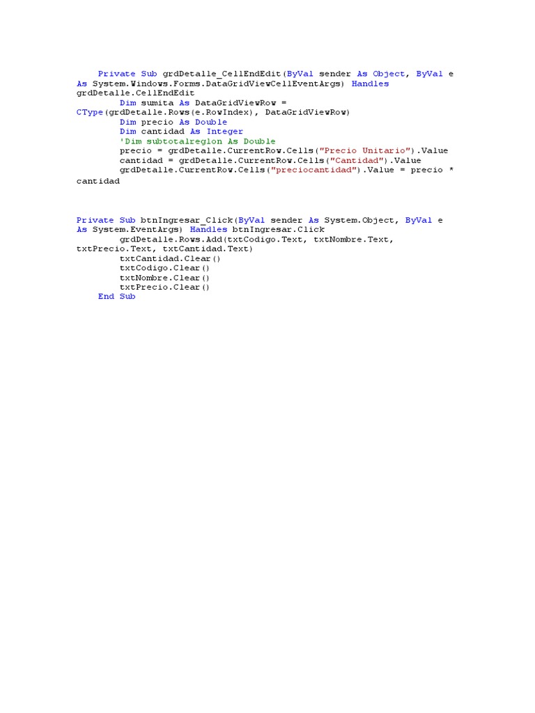 DataGridView Cell Edit and Add Rows | PDF | Computers | Technology ...