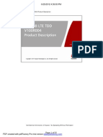 eNodeB LTE TDD V100R004 Product Description ISSUE 1.00