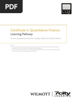 CQF Curriculum