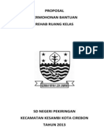 PROPOSAL Rehab Ruang Kelas 13 Dikdas Pusat New