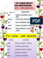 For Nouns - Add Adjectives: How To Construct Good Sentences