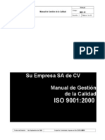 Ejemplo Manual ISO 9001 - 2000