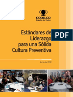 Estándares de Liderazgo para Una Sólida Cultura Preventiva