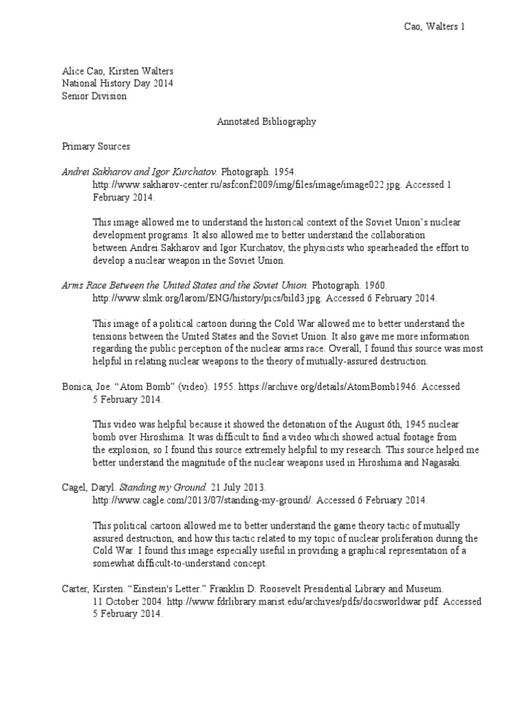 Annotated bibliography mla format image