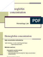 Hemoglobin Concentration
