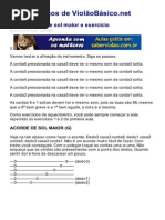 Aula 3 – Acorde sol maior e exercício