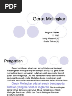 Makalah Fisika Gerak Melingkar pada kehidupan sehari hari