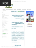 PORTO DAS LETRAS - Linha Do Tempo Da Poesia Pernambucana