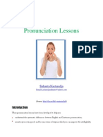 Pronunciation Lessons