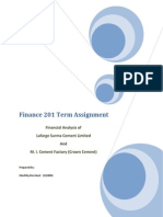 Finance 201 Term Assignment