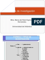 Tipos de Investigación