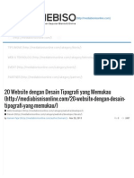 20 Website Dengan Desain Tipografi Yang Memukau