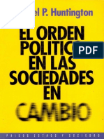 El Orden Político en Las Sociedades en Cambio, Hungtinton, Resumen