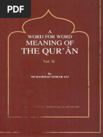 AWordForWordMeaningOtTheQuran 2