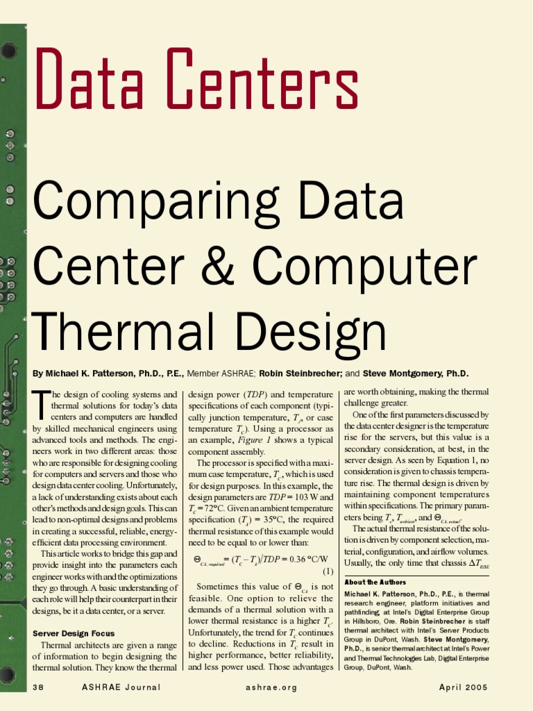 Data Center Cooling Design Insights | PDF | Data Center | Reliability ...