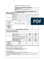 Formato de Reporte de Tutoría.