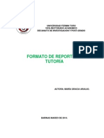 Formato de Reporte de Tutoría.