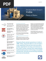 Deutsche Bank India Country Fact Sheet