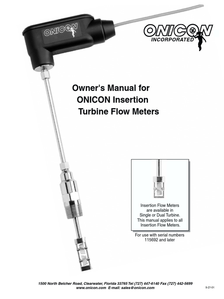 Onicon Flow Meter PDF Power Supply Flow Measurement