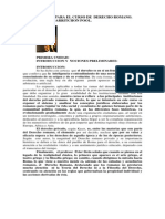 Primera Guia Derecho Romano 2014 (Introduccion, Personas y Familia)