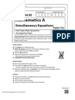 Simulatenous Equations