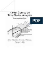 A First Course on Time Series Analysis Examples With SAS