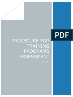 Training Effectiveness Evaluation Procedure