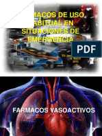 Fármacos de Uso Habitual en Situaciones de Emergencia