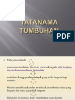 Tata Nama Tumbuhan