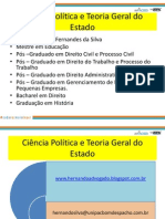 01-Ciência Poltica e o Nascimento Do Estado Moderno