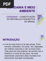 Cidadania e Meio Ambiente